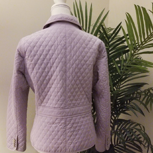 TALBOTS LAVENDER QUILTED BLAZER - Picture 5 of 6